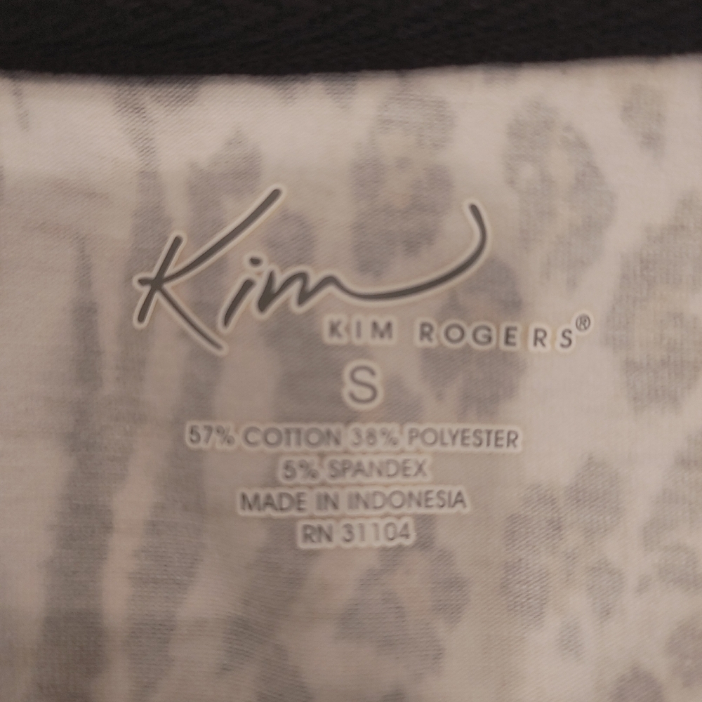 KIM ROGERS EXTENDED COLLAR ANIMAL PRINT JACKET, Multi-Color S - Picture 7 of 8